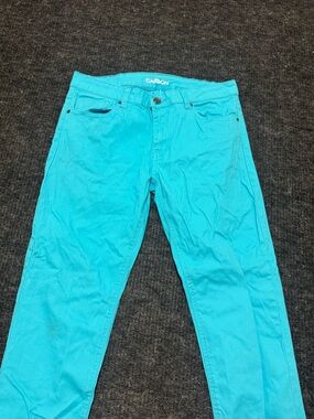Carbon Bright Aqua Casual Shorts